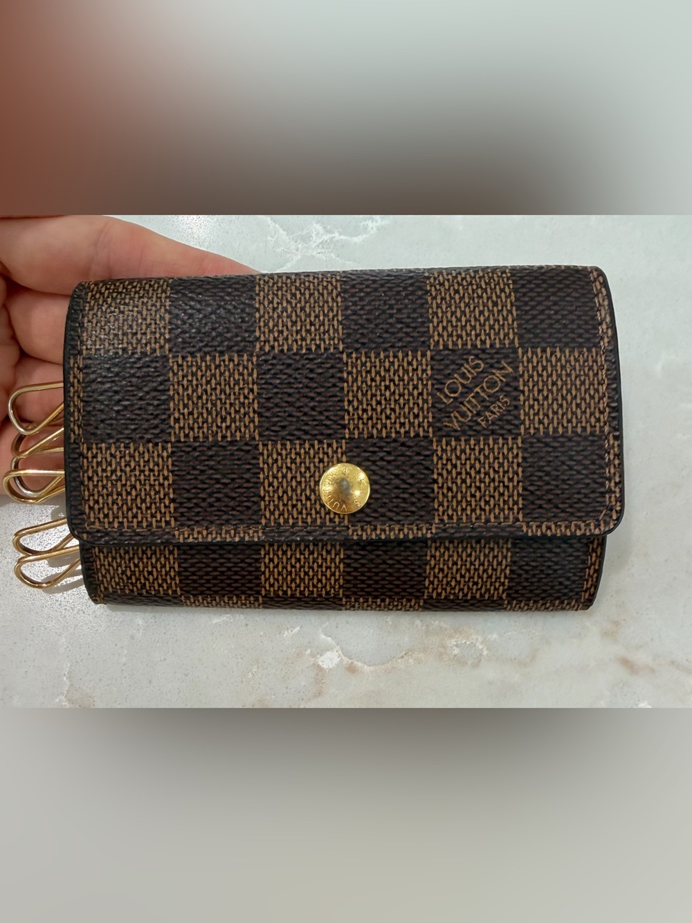 Louis Vuitton Vintage Damier Ebene 6-Key Holder